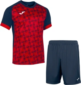 Комплект футбольной формы Joma SUPERNOVA III темно-сине-красный 102263.336_100053.331