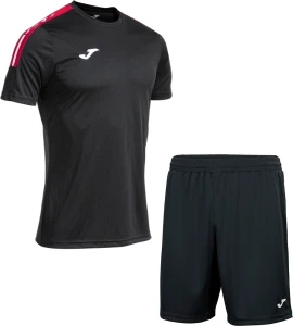 Комплект футбольної форми Joma OLIMPIADA чорно-червоний 103245.106_100053.100