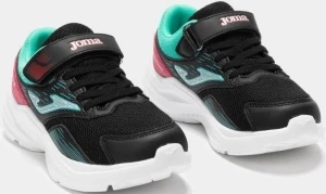 Кросівки бігові дитячі Joma ACTIVE чорно-бірюзово-рожеві JACTIS2501V