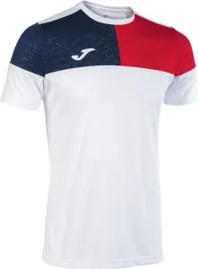 Футболка Joma CREW V бело-красно-темно-синяя 103084.206