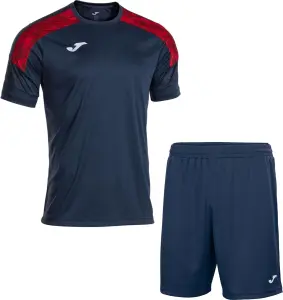 Комплект футбольної форми Joma CHAMPION VIII темно-синьо-червоний 104263.336_100053.331