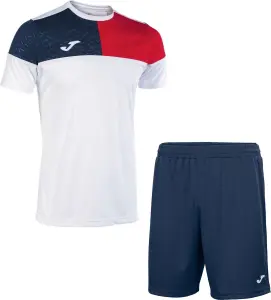 Комплект футбольної форми Joma CREW V біло-червоно-темно-синій 103084.206_100053.331
