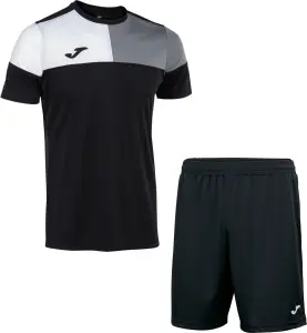 Комплект футбольної форми Joma CREW V чорно-сіро-білий 103084.111_100053.100