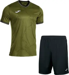 Комплект футбольної форми Joma DANUBIO GOLD VII оливково-чорний 104488.474_100053.100