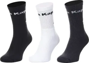 Шкарпетки Kappa SOCKS LOGO SABOYA 3PACK білі, темно-сірі, чорні (3 пари) 304MT00-909