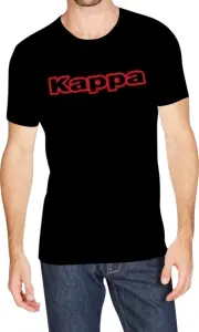 Футболка Kappa T-SHIRT MEZZA MANICA GIROCOLLO CON STAMPA LOGO PET чорна K1335 Nero
