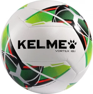 Футбольный мяч Kelme VORTEX 18.1 бело-салатовый 9806137.9127 Размер 4