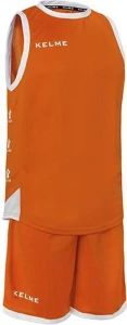Комплект баскетбольной формы б/р Kelme VITORIA оранжево-белый 80803.0209