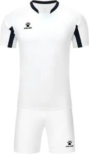 Комплект футбольной формы Kelme LEON бело-черный 7351ZB1129.9103