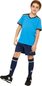 Комплект футбольной формы детский Kelme SEGOVIA голубо-темно-синий 8351ZB3158.9996