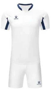Комплект футбольной формы Kelme LEON бело-темно-синий 7351ZB1129.9112