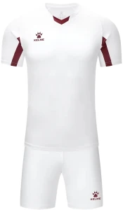 Комплект футбольной формы Kelme LEON бело-бордовый 7351ZB1129.9158