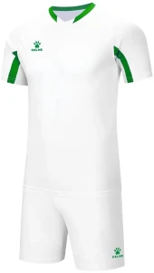 Комплект футбольной формы детский Kelme LEON бело-зеленый 7351ZB3130.9105