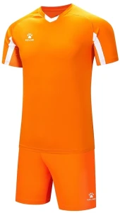 Комплект футбольной формы детский Kelme LEON оранжево-белый 7351ZB3130.9809