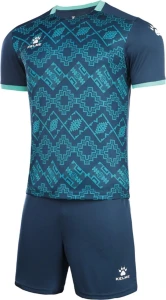 Комплект футбольної форми Kelme ARGO темно-синьо-бірюзовий 8151ZB1006.4021