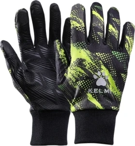 Рукавички дорослі Kelme COLD GLOVES чорно-салатові 8161ST5003.9010