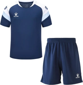 Комплект футбольної форми дитячий Kelme BRAVO темно-синьо-білий 7351TX3093.9424_8351ZB3143.9416
