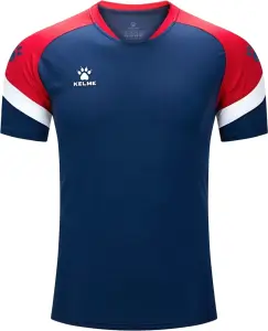 Футболка дитяча Kelme BRAVO темно-синьо-червона 7351TX3093.9423