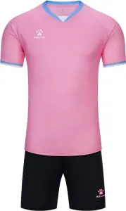 Комплект футбольної форми Kelme KADIS II світло-рожево-блакитно-чорний 8551ZB11084.9636