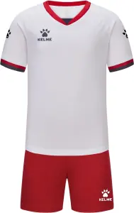 Комплект футбольної форми дитячий Kelme біло-червоний 8551ZB31084.9100