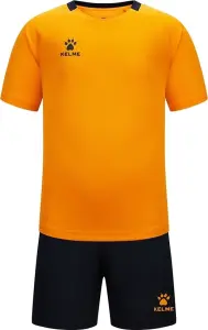 Комплект футбольної форми дитячий Kelme LUGO оранжево-чорний 8451ZB3245.9907