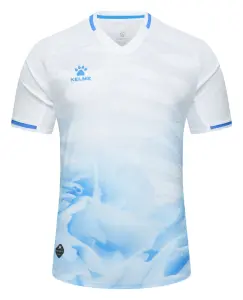 Футболка Kelme біло-блакитна 8451ZB1252.9100