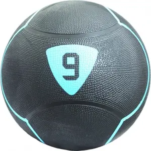М'яч медичний (медбол) LivePro SOLID MEDICINE BALL 9 кг чорно-блакитний LP8110-9