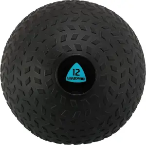 М'яч медичний (медбол) LivePro SLAM BALL чорний 12 кг LP8105-12