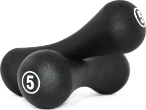 Гантелі LiveUp NEOPRENE DUMBBELL чорні (2 х 5,0 кг) LS2002-B5
