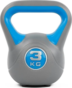 Гиря LiveUp PLASTIC KETTEL BELL блакитно-сіра (3,0 кг) LS2047-3