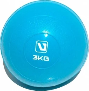 М'яч медичний (медбол) м'який LiveUp SOFT WEIGHT BALL блакитний 3 кг LS3003-3