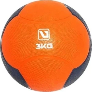 М'яч медичний (медбол) LiveUp MEDICINE BALL оранжево-сірий 3 кг LS3006F-3