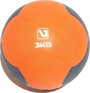 М'яч медичний (медбол) LiveUp MEDICINE BALL оранжево-сірий 3 кг LS3006F-3