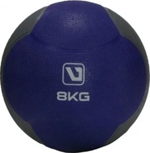 М'яч медичний (медбол) LiveUp MEDICINE BALL темно-синьо-сірий 8 кг LS3006F-8