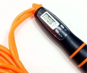 Скакалка з електронним лічильником LiveUp DIGITAL JUMP ROPE помаранчева LS3128