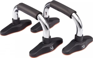 Упори для віджимань LiveUp CHROME PUSH UP BAR чорно-помаранчеві LS3162
