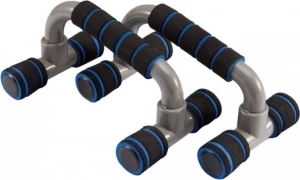 Упоры для отжиманий LiveUp PLASTIC PUSH UP BAR черно-серо-синие LS3164E