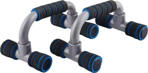 Упоры для отжиманий LiveUp PLASTIC PUSH UP BAR черно-серо-синие LS3164E