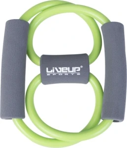 Еспандер-вісімка LiveUp SOFT EXPANDER MEDIUM RESISTANCE зелений LS3202-Mg