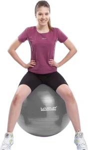 Фітбол LiveUp ANTI-BURST BALL сірий LS3222-75g