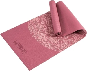 Килимок для йоги LiveUp PVC PRINTED YOGA MAT червоний LS3231C-06r
