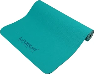Килимок для йоги LiveUp TPE YOGA MAT бірюзовий LS3237-06g