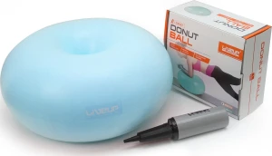 Фітбол-пончик LiveUp DONUT BALL блакитний LS3567-b