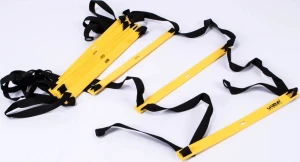 Координаційна драбина LiveUp AGILITY LADDER 16 сходинок, 8 метрів жовта LS3671-8