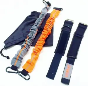 Набір еспандерів для тренувань LiveUp LATERAL RESISTOR PRO чорно-сіро-помаранчевий LS3670
