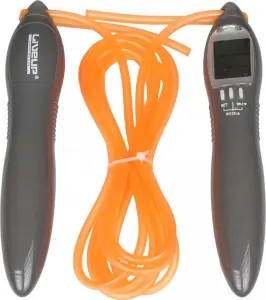 Скакалка с электронным счетчиком LiveUp ELECTRONIC JUMP ROPE оранжево-серая 275 см LS3123