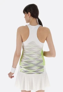 Теннисное платье женское Lotto TECH W I - D4 DRESS бело-зеленое 218778/9VI
