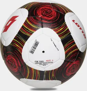 Футбольний м'яч Lotto BALL FB 700 4 біло-червоно-жовто-чорний Розмір 4 223030/223029/1ZT