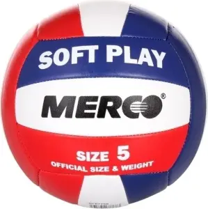 Волейбольний м'яч Merco SOFT PLAY червоно-біло-синій Розмір 5 ID67768