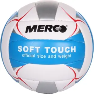 Волейбольный мяч Merco SOFT TOUCH бело-серебряно-голубо-красный Размер 5 M36931